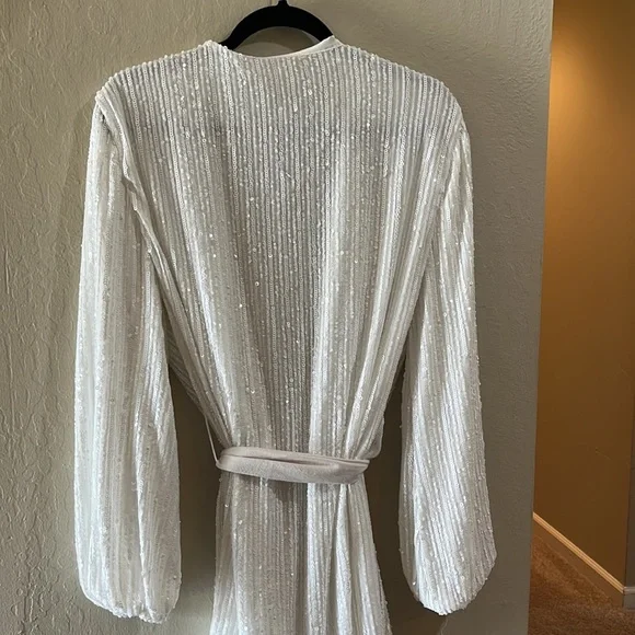 white sequin dress - Picture 4 of 10